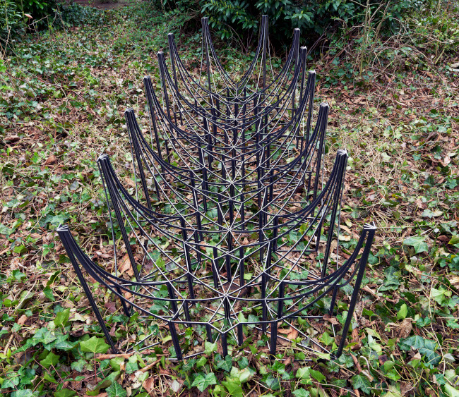 Gelast corten stalen kunstwerk