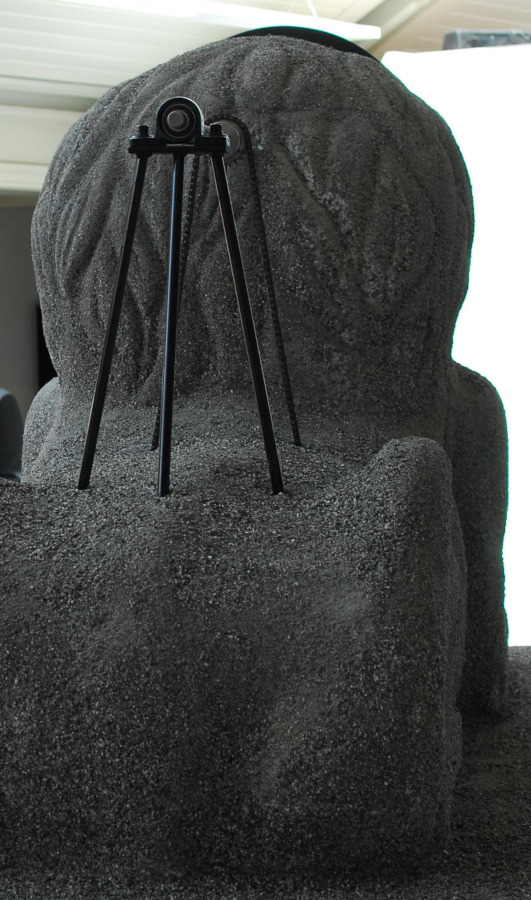 Infostand van gepoedercoate stalen buis